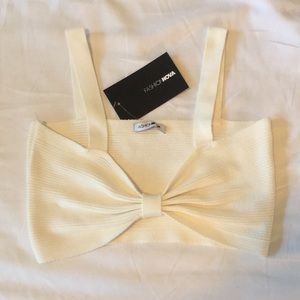 Sexy Lite cream white crop top